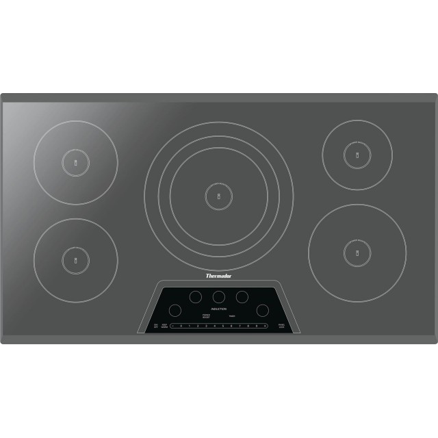 Thermador CIT365KM Masterpiece Series 36 Inch Electric Induction Cooktop with 5 Elements In Stainless Steel